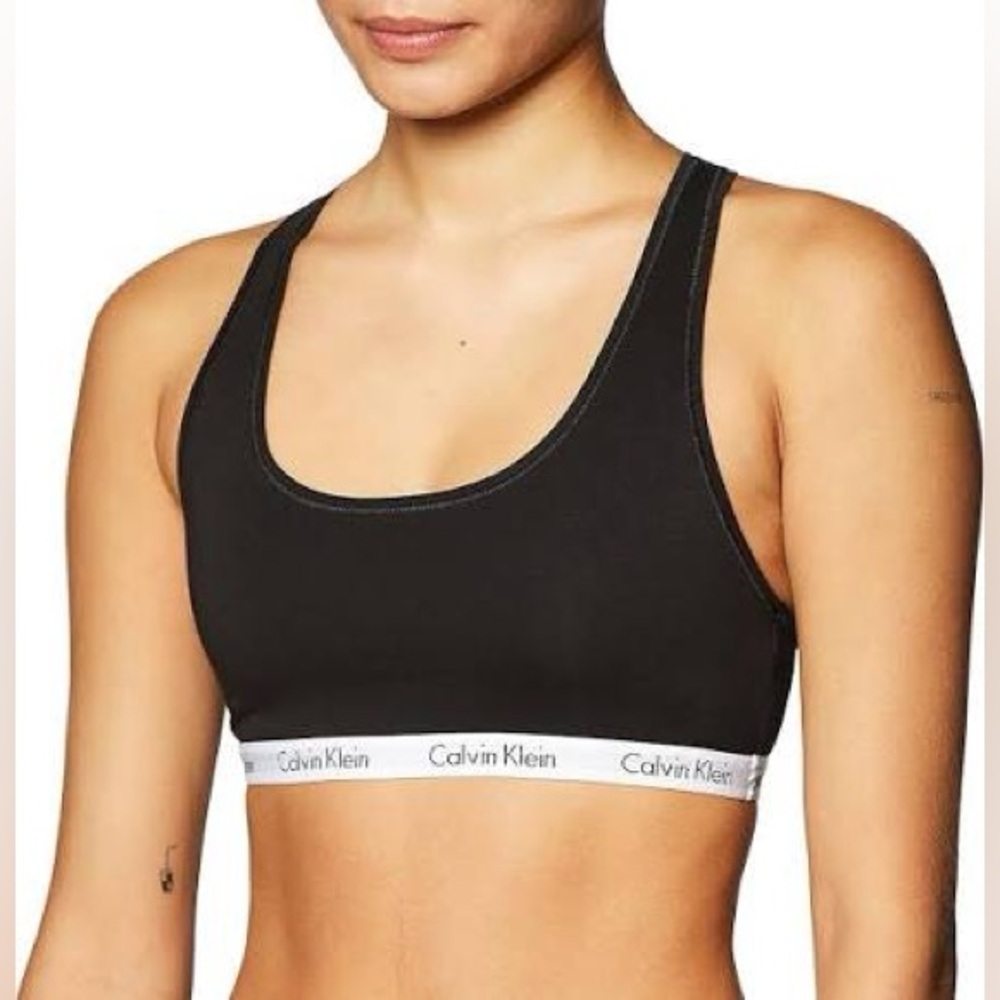 NEW Calvin Klein Women’s Carousel Logo Bralette Bra Size MEDIUM Lingerie